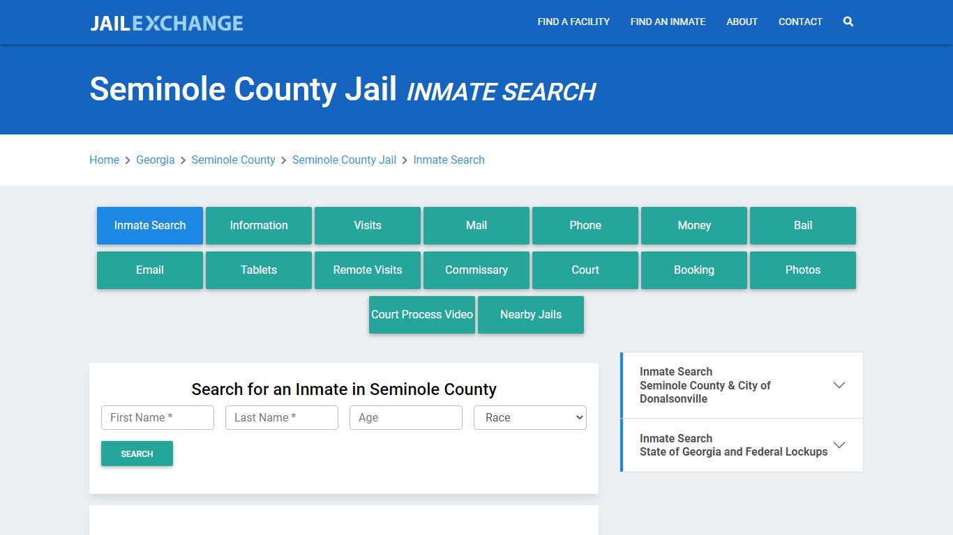 Seminole County Jail, GA Inmate Search: Roster & Mugshots